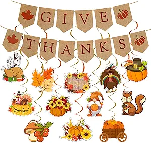 Upgraded 38-Piece Fall & Thanksgiving Decoration Set