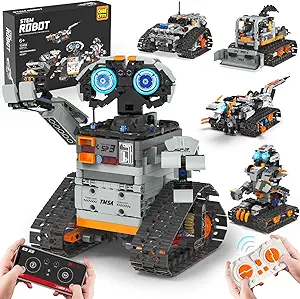5-in-1 STEM Robot Building Kit for Kids Ages 6-14 | 688 PCS DIY Construction Set with APP & Remote Control | Build Robot, Dinosaur, Car & More | Educational Science Toy Gift for Boys & Girls