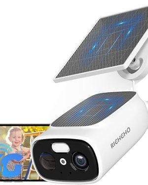 2.4G/5G WiFi Solar Security Camera – Outdoor Wireless 2K Home Surveillance