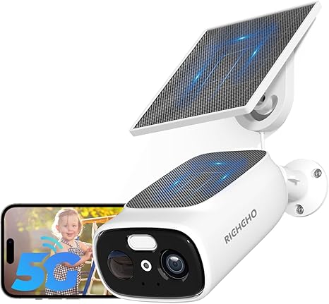 2.4G/5G WiFi Solar Security Camera – Outdoor Wireless 2K Home Surveillance