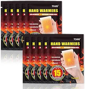 10-Pack Disposable Hand Warmers – Up to 15 Hours of Long-Lasting Heat | Air-Activated, All-Natural, Odorless, and Portable | Perfect for Hands, Body, and Toes | Ideal Winter Work & Outdoor Gift