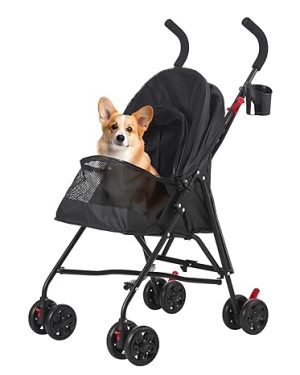 Take your pet anywhere with the COOLCRAB Foldable Pet Stroller