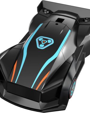 Wheat Run Mini Wall-Climbing RC Stunt Car – Dual-Mode Floor & Wall Action, 360° Spins, LED Headlights, USB-C Rechargeable Indoor Toy for Boys Ages 3+