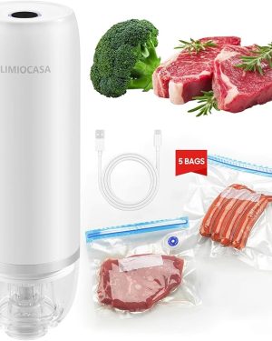 Compact Handheld Vacuum Sealer – Keep Food Fresh Up to 5X Longer