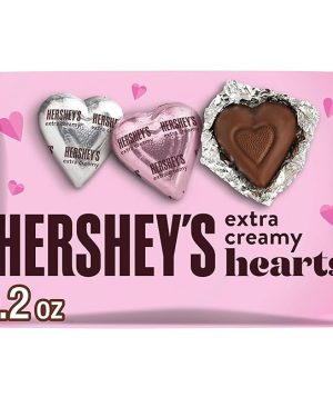 HERSHEY’S Milk Chocolate Hearts – 9.2 oz Valentine’s Day Candy Bag