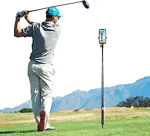 BMZX 47" Golf Tripod Monopod & Selfie Stick – Swing Training & Recording Kit