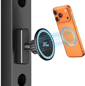 Dual Magnetic Phone Holder – Strong Magnet Mount for Gym, Workout, Kitchen, or Any Metal Surface | Compatible with MagSafe iPhone 12–17 Series