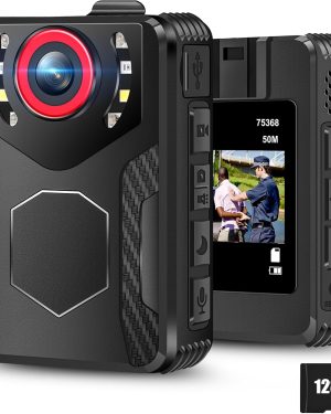 1080P FHD Body Camera with Audio & Video Recording – 128GB Wearable Pocket Camera, Night Vision, 10-Hour Battery, 2.0” Screen – Ideal for Work, Travel, Outdoor Activities, Pet Walking, and Fishing (128GB)