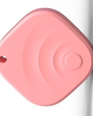 1-Pack Dual-System Bluetooth Tracker for iOS & Android – Smart Key, Wallet, Luggage, and Vehicle Finder (Pink) – Compatible with Apple Find My & Google Find Hub