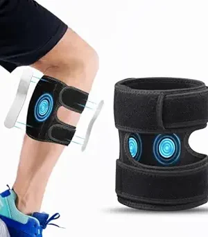 Sciatica Pain Relief Brace – Adjustable Sciatic Nerve Support with Pressure Pads, Targeted Lower Back & Leg Compression, Calf Support for Sciatic Pain, Unisex for Men & Women – Black