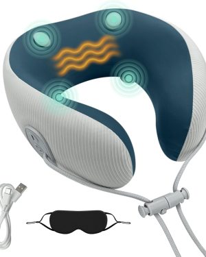 Medicane Neck Travel Pillow with Heat & Massage