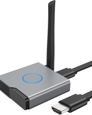 4K Wireless HDMI Display Dongle Adapter – Stream Video, Audio & Files from Laptop, PC, or Smartphone to HDTV, Projector, or Monitor