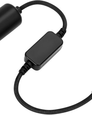 USB-C to 12V Adapter – Type-C Male to 12V Car Cigarette Lighter Socket, Compatible with Dash Cams, Power Banks, GPS Devices, LED Light Strips – 1 Pack