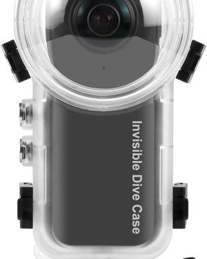 Invisible Underwater Dive Case for Insta360 X4 by FotStdio, Waterproof Housing Rated to 50m / 164ft, Sealed Protective Shell for Professional Diving Photography