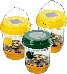 3-Pack Outdoor Hanging Wasp Traps – Effective Pest Control for Gardens, Patios, and Outdoor Spaces