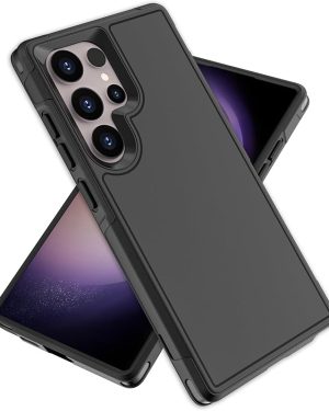 Oterkin Shockproof Rugged Case for Samsung Galaxy S24 Ultra – 10FT Military-Grade Protection, Non-Slip Box-Style Design