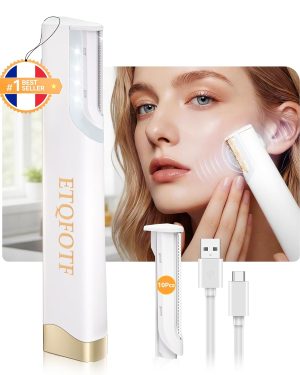 Sonic Dermaplaning Tool for Women – Facial Dermaplane Razor, 11-in-1