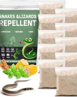 10-Pack Natural Snake Repellent – Safe, Plant-Based Granules for Yard, Garden & Patio