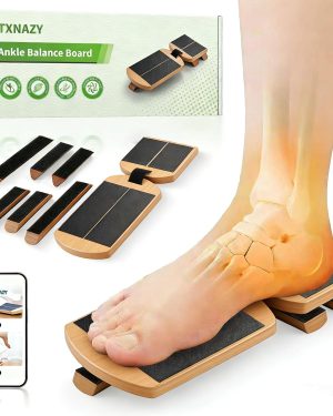 Adjustable Ankle Balance Board with Foot Strengthening Rods – Perfect for Building Ankle Strength, Correcting Posture, and Enhancing Overall Stability
