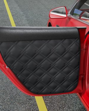 Dog Car Door Protector – 20% Larger, Extra-Thick Waterproof Covers (2-Pack) for Sedans, Family Cars & Small SUVs – Guards Doors Against Scratches from Dogs