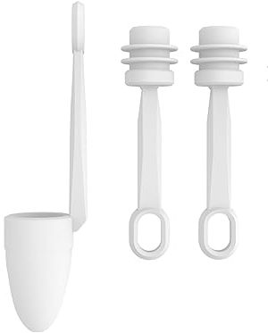 Starlink Mini Caps, 5-Pack Silicone Protective Covers for Power Port and Cable Connector, Dustproof Waterproof Seal Plugs Accessories (White)