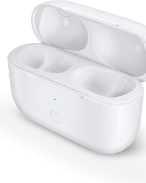 Jinstyles Charging Case Replacement for AirPods Pro 1st & 2nd Generation - Wireless Charger Case with Bluetooth Pairing Sync Button (Earbuds Not Included) - White