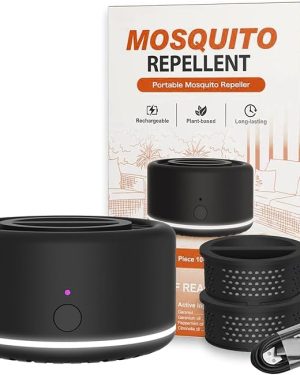 Portable Outdoor Mosquito Repellent Device – Effective Patio Mosquito Control, Brown