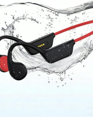 IPX8 Waterproof Bone Conduction Swimming Headphones with 32GB Built-in Storage