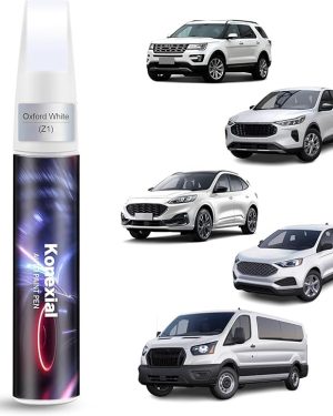 Oxford White(YZ/Z1/M6887) Touch up Paint Compatible with Ford, Premium Car Scratch Remover for Deep Scratches, Car Paint Pen Scratch Repair Two-In-One Touch Up Paint