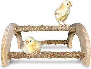 Chick Perch - Natural Wood Chick Roosting Bar for Brooder, Baby Chicken Supplies （1 Pack）