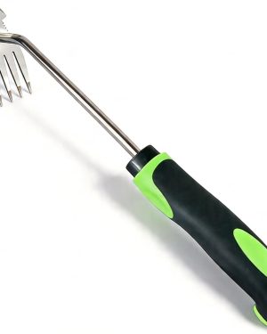 Moorrlii Weed Remover Tool,Hand Weeder Puller Tool,Portable Garden Weeder Tool,for Garden Hand Tools for Vegetable Gardening Backyard Farm Planting & Uprooting Weeding Tool (Rubber Handle)