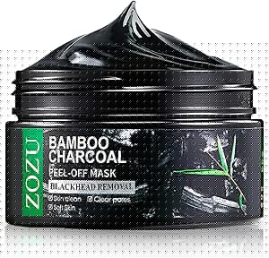 Types, Bamboo Charcoal Peel Off Face Mask,Purifying and Deep Cleansing 100 ml