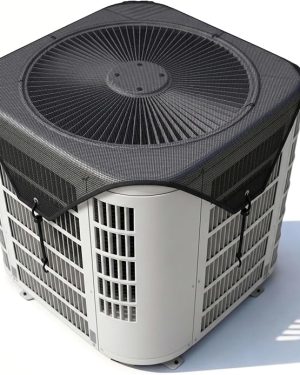 Moorrlii 26 x 26 Air Conditioner Cover, AC Cover for Outside Unit with Zipper & Air Vents, Waterproof, UV Resistant, Universal Fit for Most Central Air Conditioner Condensers (Mesh, 26" x 26")