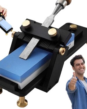 Chisel Sharpening Jig – Professional fixed-angle sharpening sled and honing guide for chisels and planes, compatible with 400/1000 grit whetstones for precise sharpening